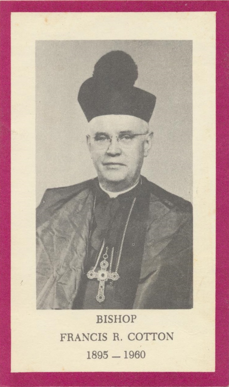 Bishop Cotton Death Card Fr. Stephen Van Lal Than