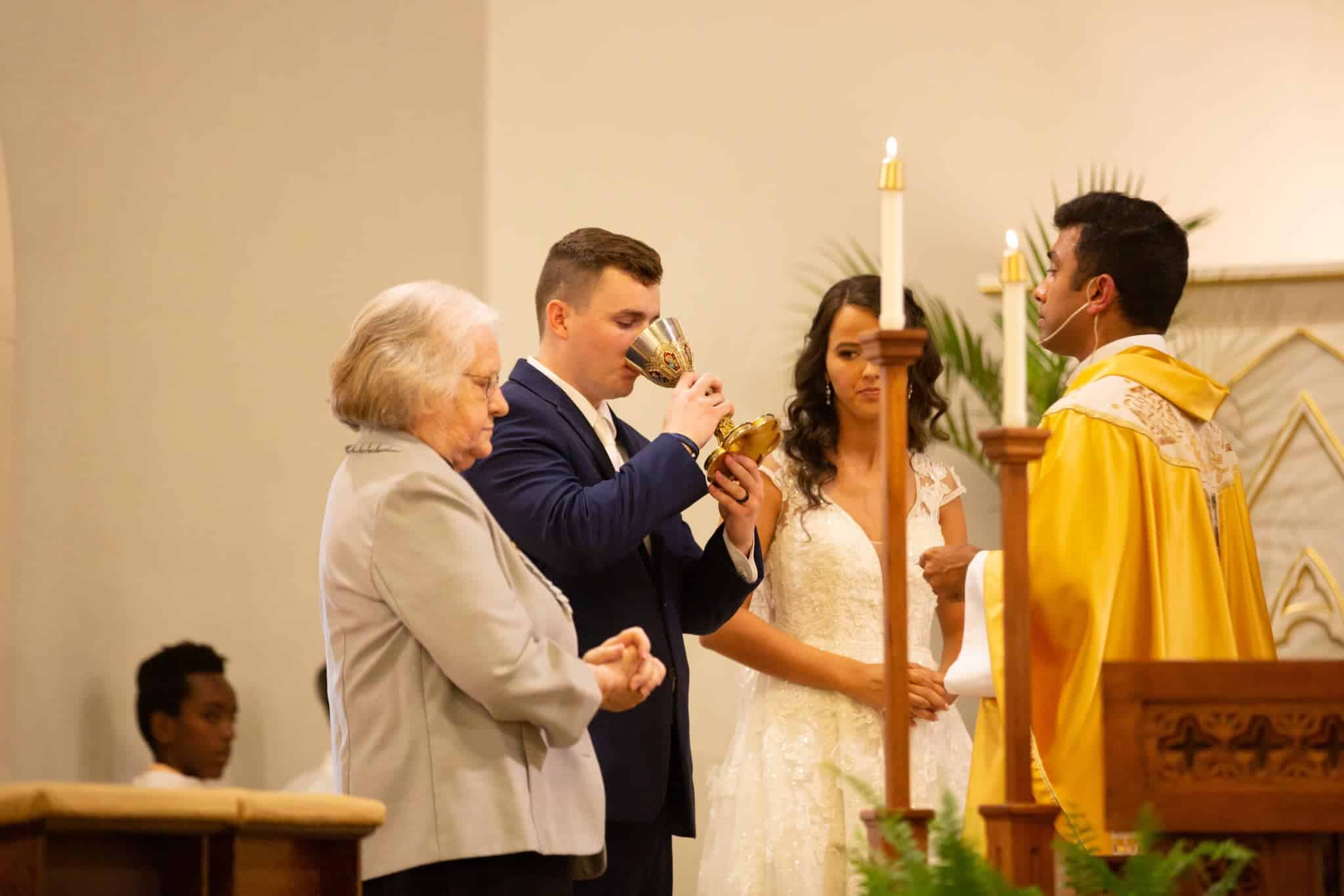 Sr. Rosanne Dalton & Lydea (Dickens) Howard Wedding Fr. Stephen Van Lal Than