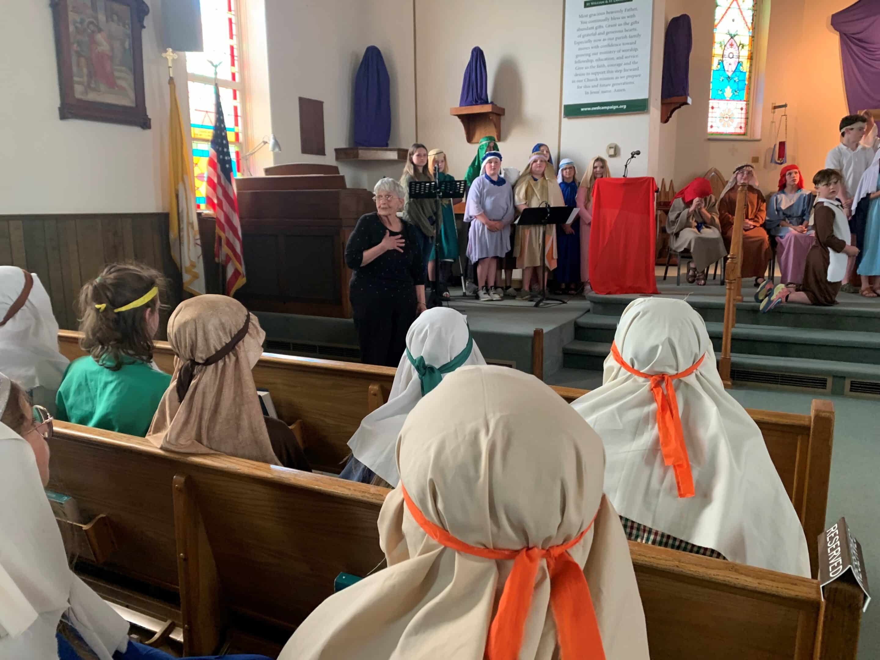 Sr. Celine at Mary Carrico presentation Fr. Stephen Van Lal Than